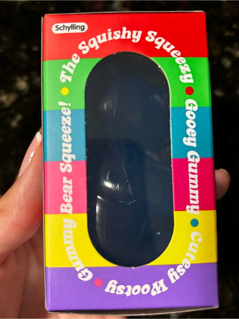 Schylling NeeDoh Gummy Bear Squishy Fidget Toy Blue